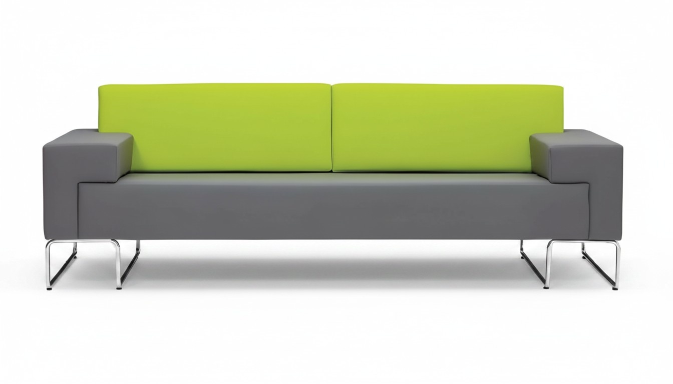 Sofa 2-Sitzer Design Couch Sofa Sitzer Leder Lounge Polster Luxus Ohren Sitz