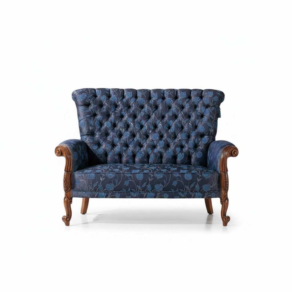 Sofa 2 Sitzer italienische Möbel design textil Polster sitz sofas Zweisitzer