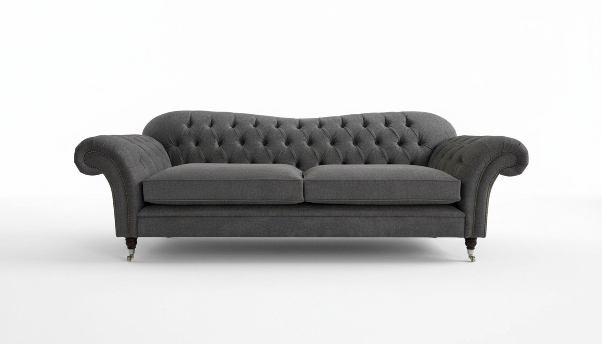Sofa 3 Sitzer Couch design Chesterfield Sitz Garnitur Leder Textil Polster Neu!