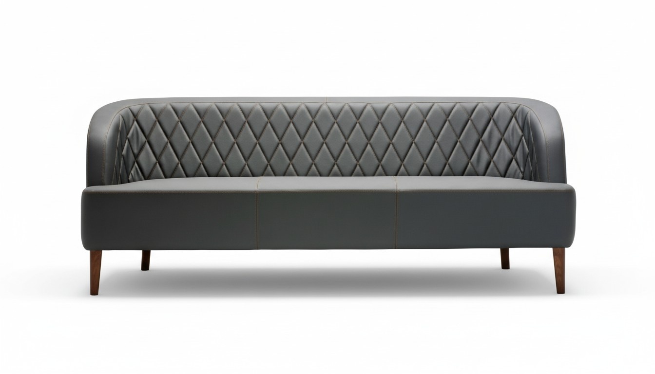 Sofa 3 Sitzer Leder Holz Modern Sofa Polster Couch Sofas Design Luxus
