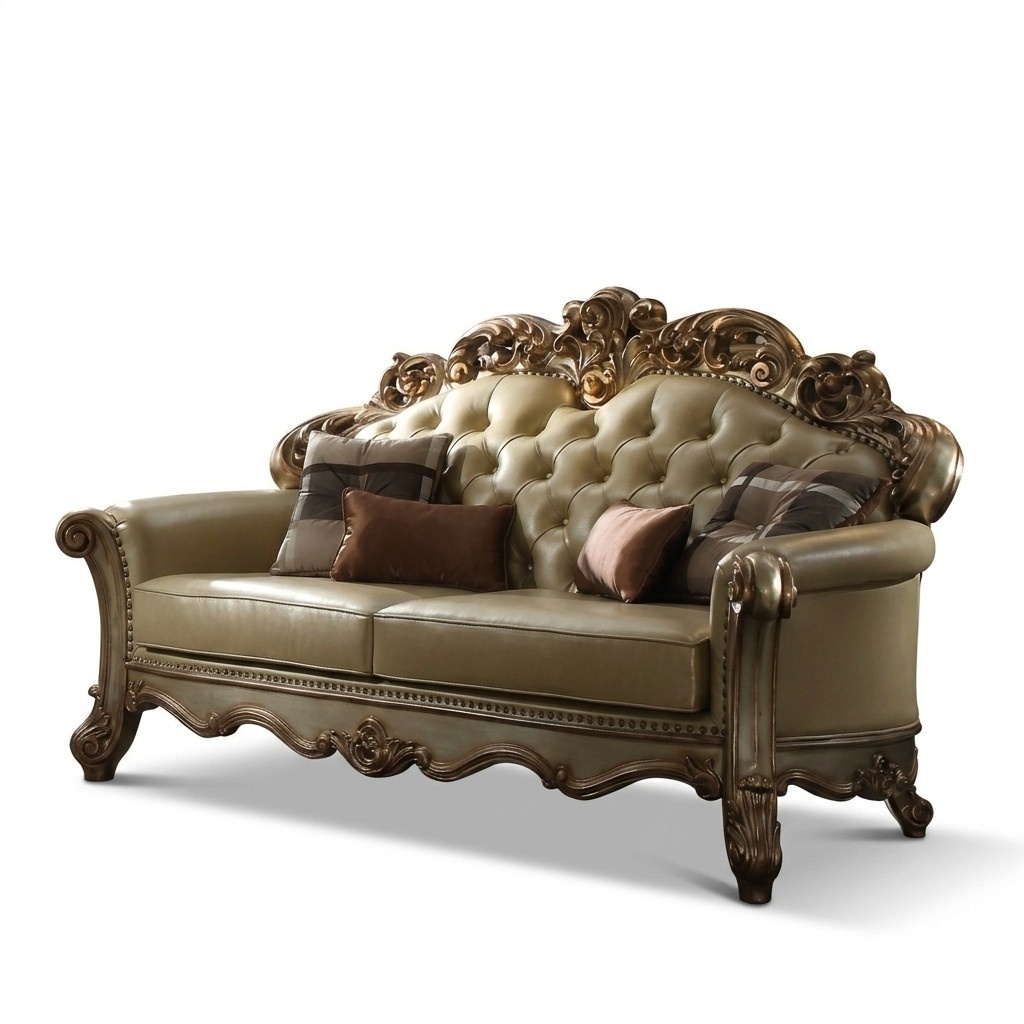 Sofa 3 Sitzer Luxus Sofa Barocksofa Chesterfield Königliches Klassisch