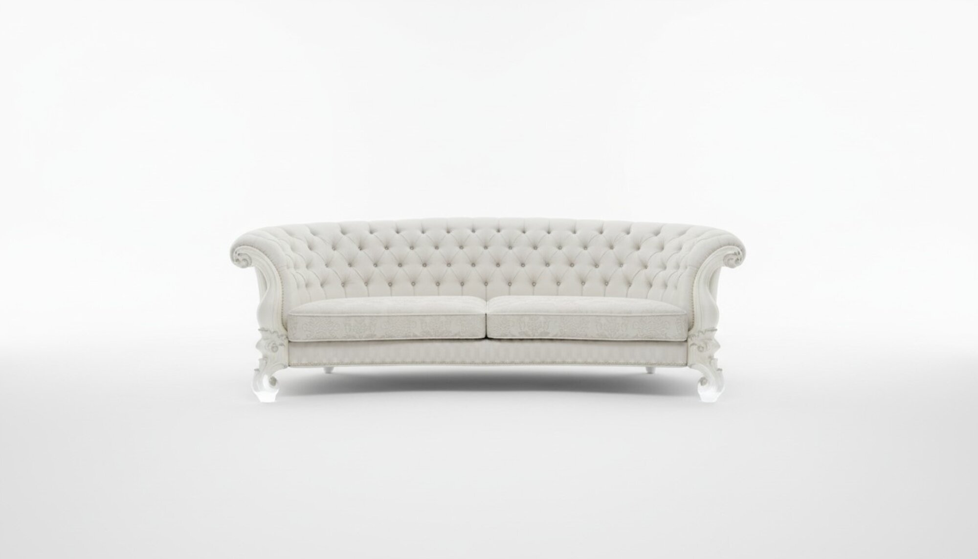 Sofa 4 Sitzer Couch design Polster Chesterfield Sitz Garnitur Leder Textil Neu