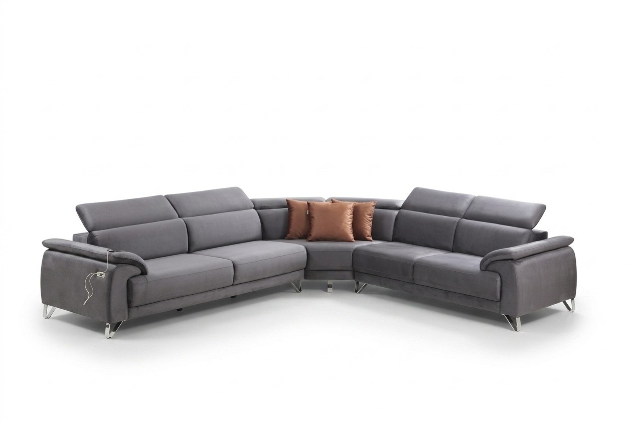 Sofa Couch Ecksofa L-form Polstersofa Sitzmöbel Modern Luxus Möbel Wohnzimmer