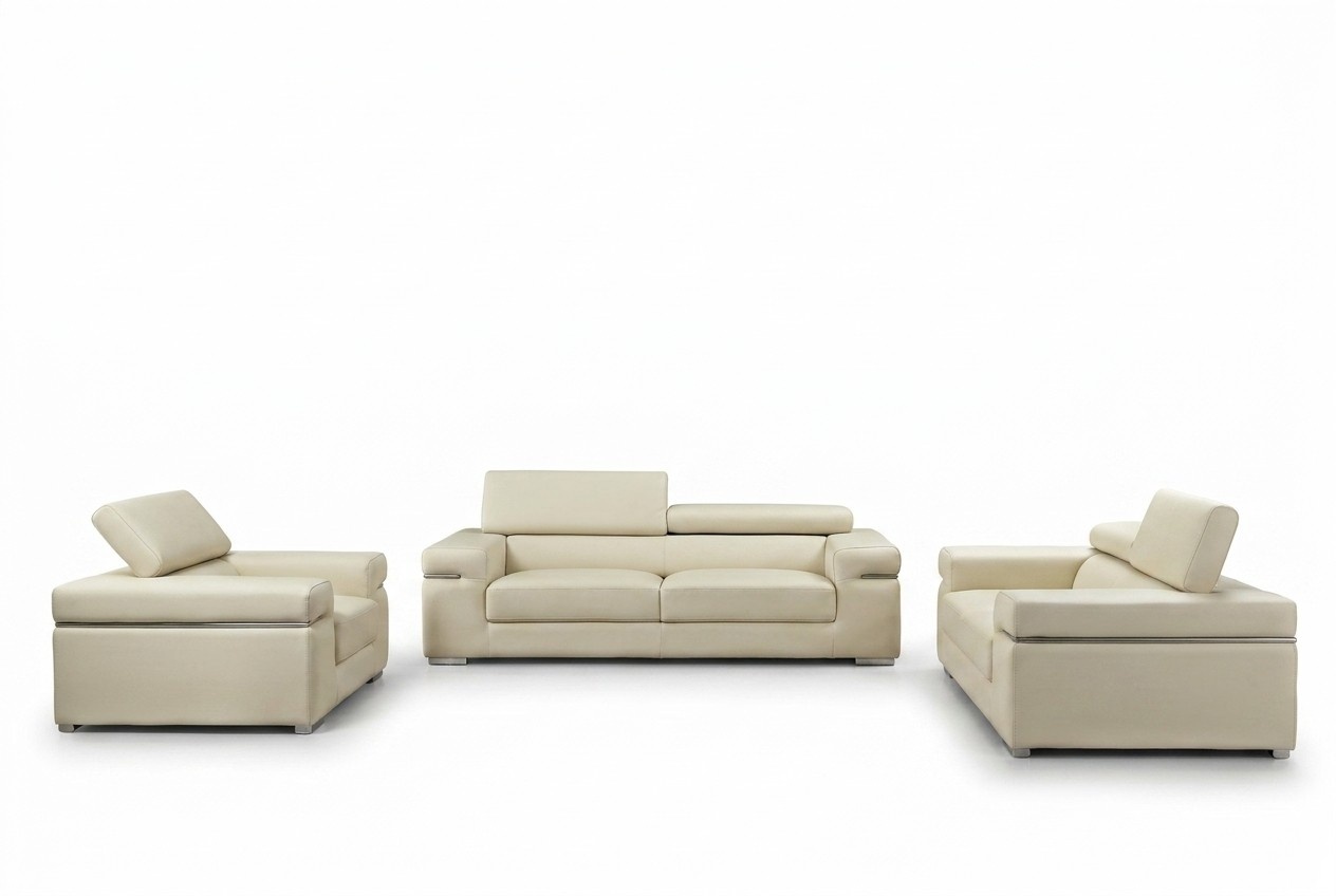 Sofa Couch Polster 3 Sitzer Leder Sofas Couchen Sitz Garnituren Design