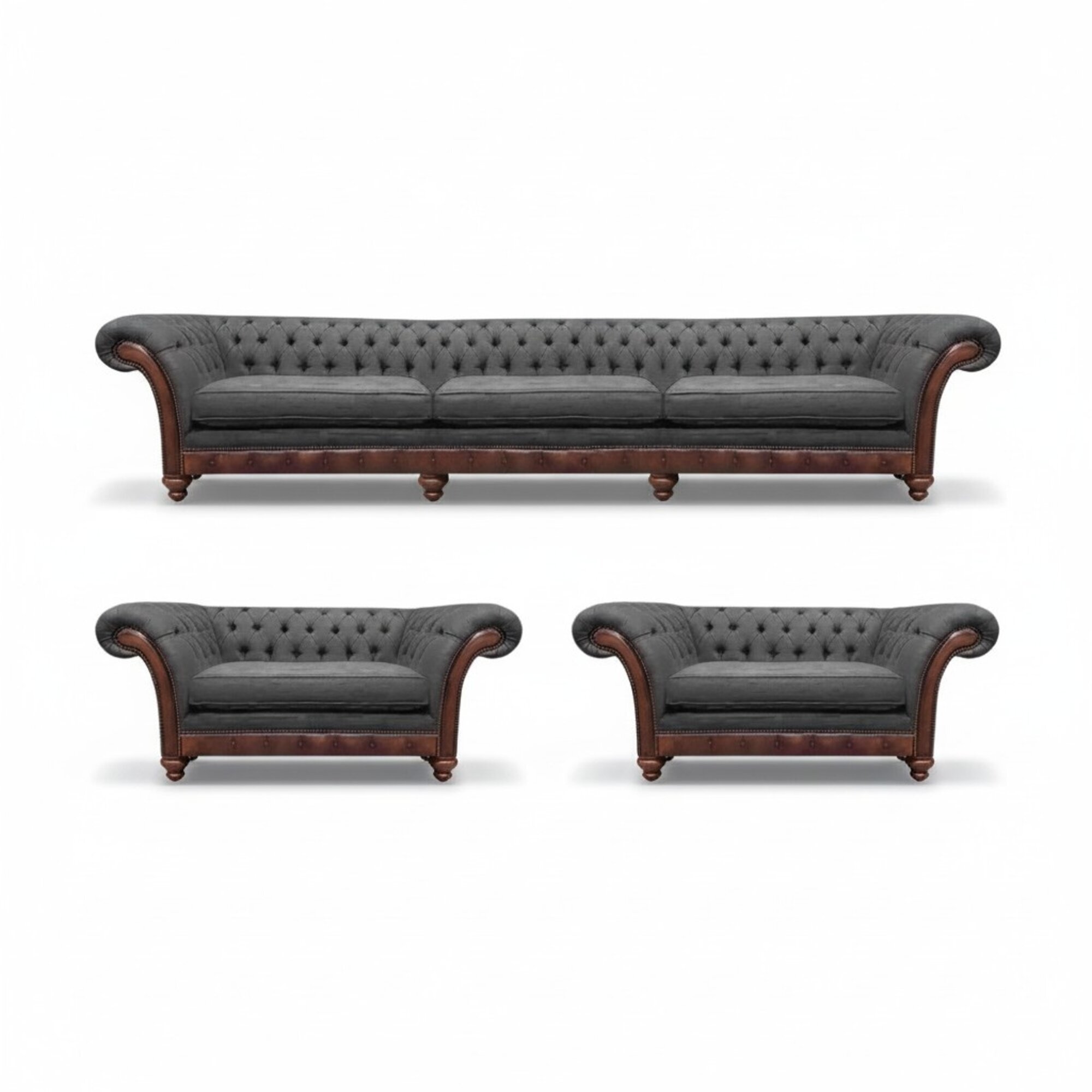 Sofa Couch Polster Garnitur Sofagarnitur Moderne Couchen 3tlg Chesterfield