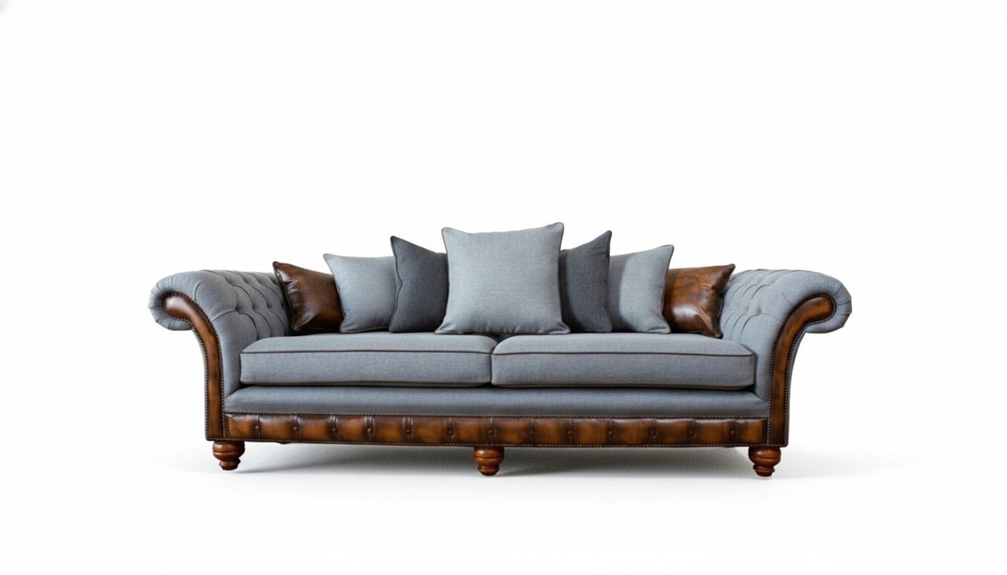 Sofa Couch Stoff Polster Sofas Couchen Wohnzimmer Design 4 Sitzer Neu