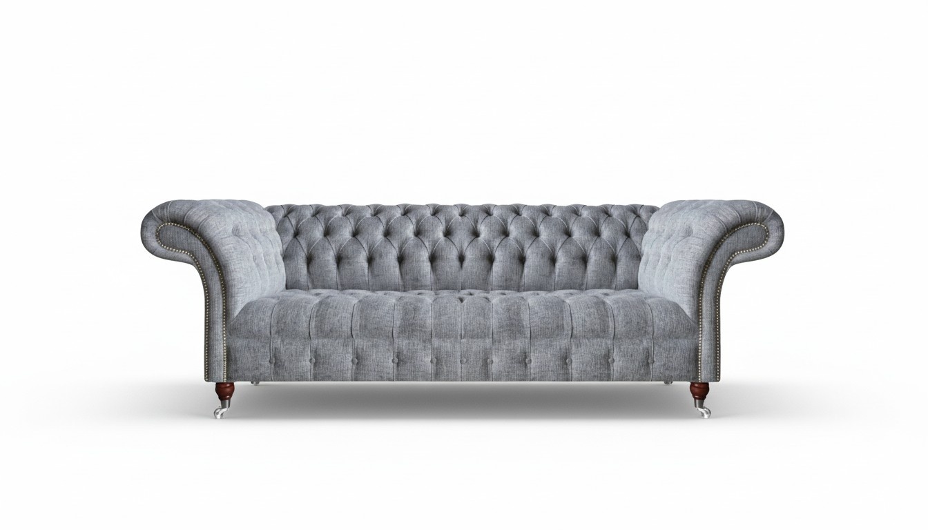 Sofa Dreisitze Couch Design Sitz Möbel Chesterfield Modern Wohnzimmer