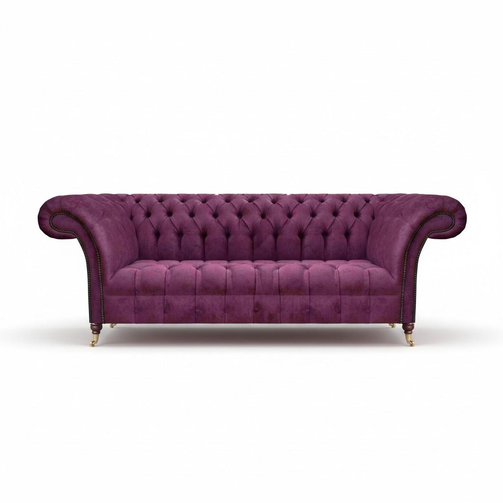 Sofa Dreisitze Couch Wohnzimmer Luxus Polstermöbel Sofas Möbel Chesterfield