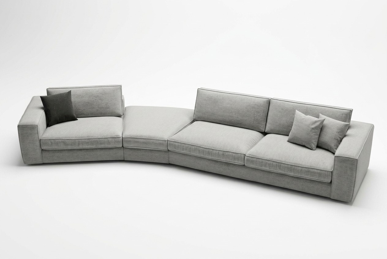Ecksofa in modernem Design Eine einfache Lösung für Gemütlichkeit