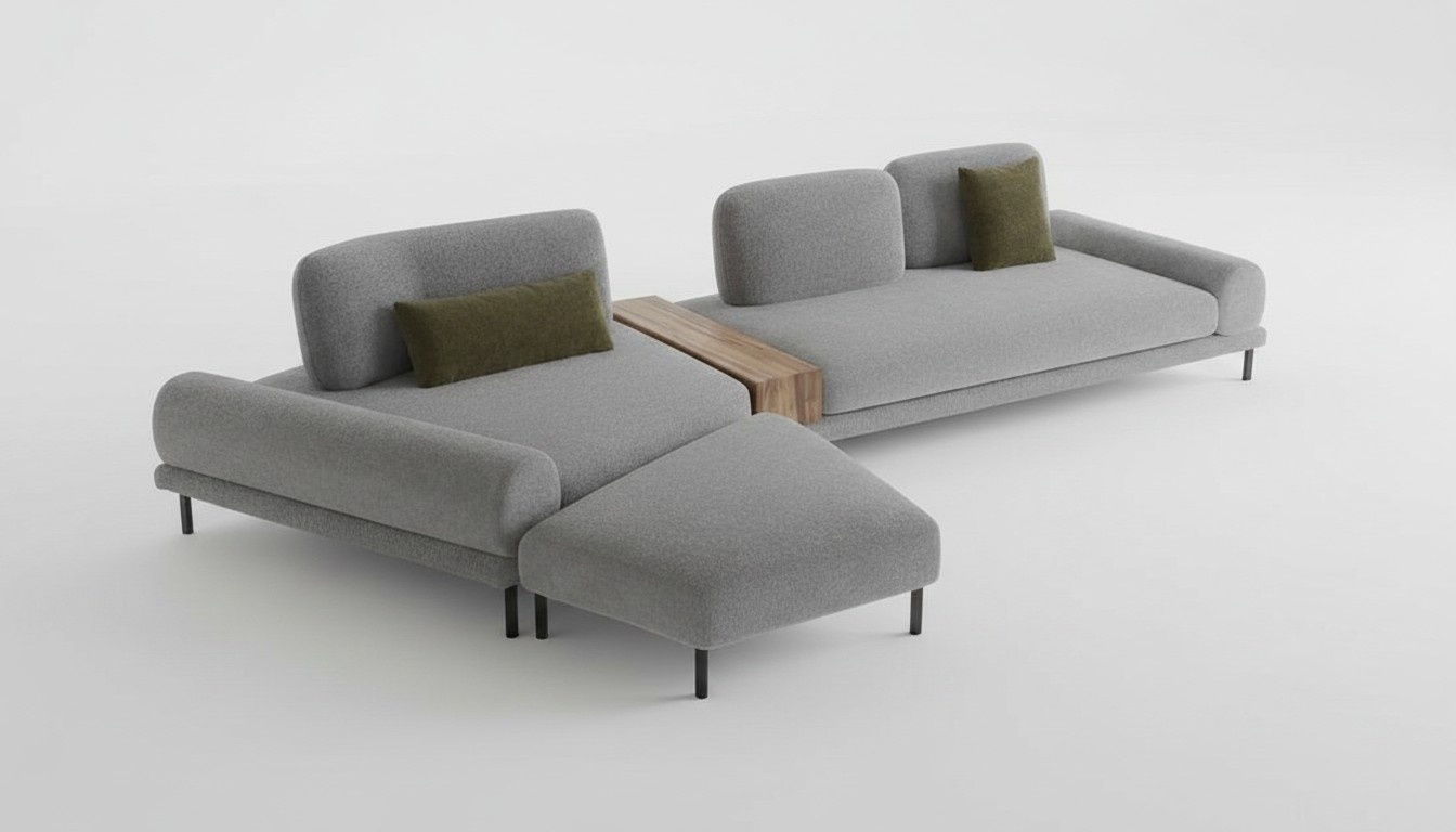 Ecksofa in modernem Stil Stilvoller Akzent für Ihr Interieur