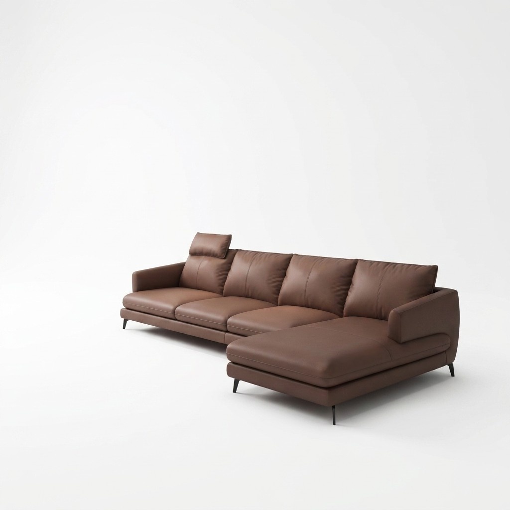 Sofa L-Form Ledersofa Couch Wohnlandschaft Ecksofa Garnitur Moderne Couchen Neu