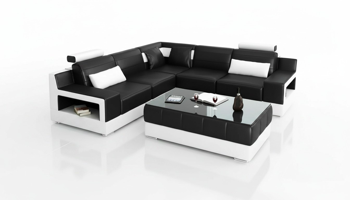 Sofa Ledersofa Ecksofa Polster Eckgarnitur Polster Couch Garnitur