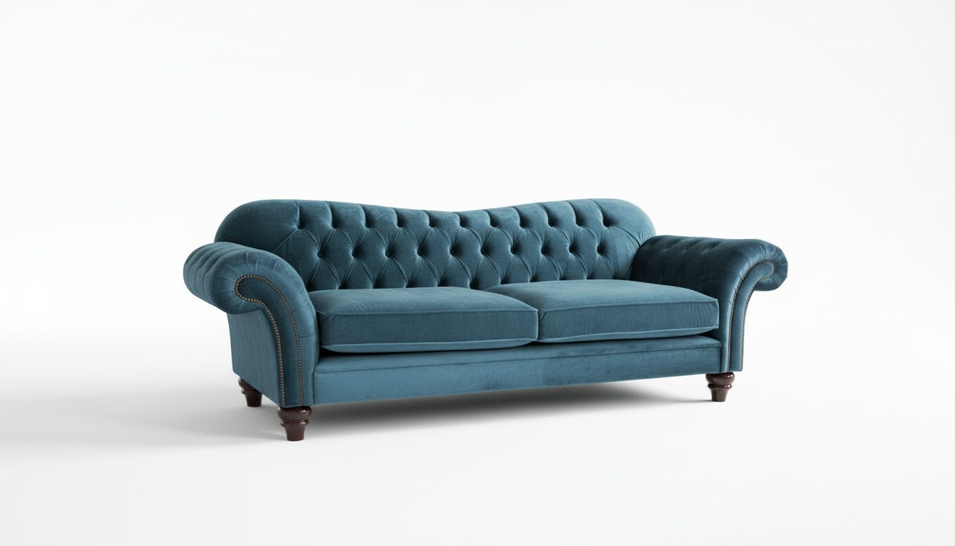 Sofa Luxus Textil Chesterfield Couch Sofas Polster XXL 3 Sitzer Garnitur Design