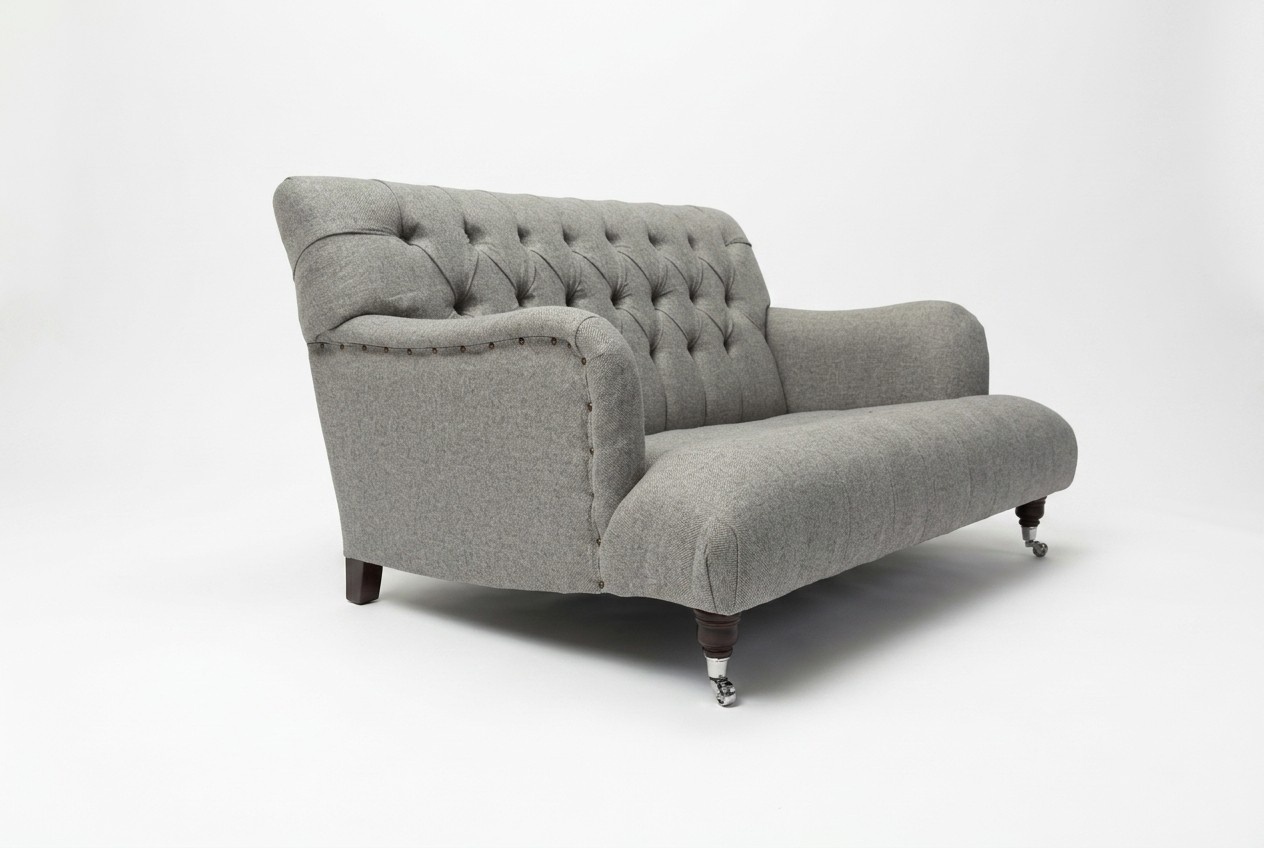 Sofa Original Polster Couch Microfaser Sofas Couchen Neu Webstoff Chesterfield