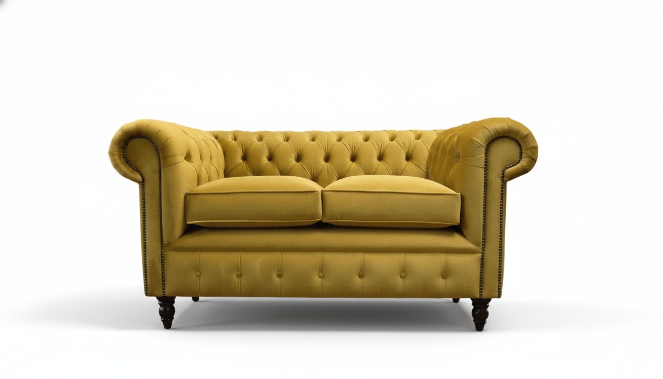 Sofa Polster Sofas Sofa 2 Sitzer Design Chesterfield Stoff Couch