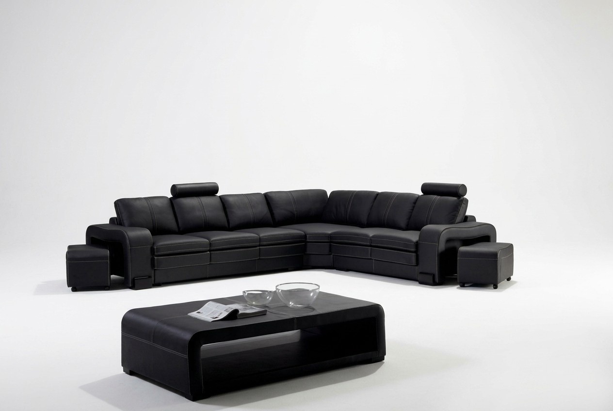 Sofa Set Sitzecke Polster Garnitur Wohnlandschaft Ecksofa Hocker