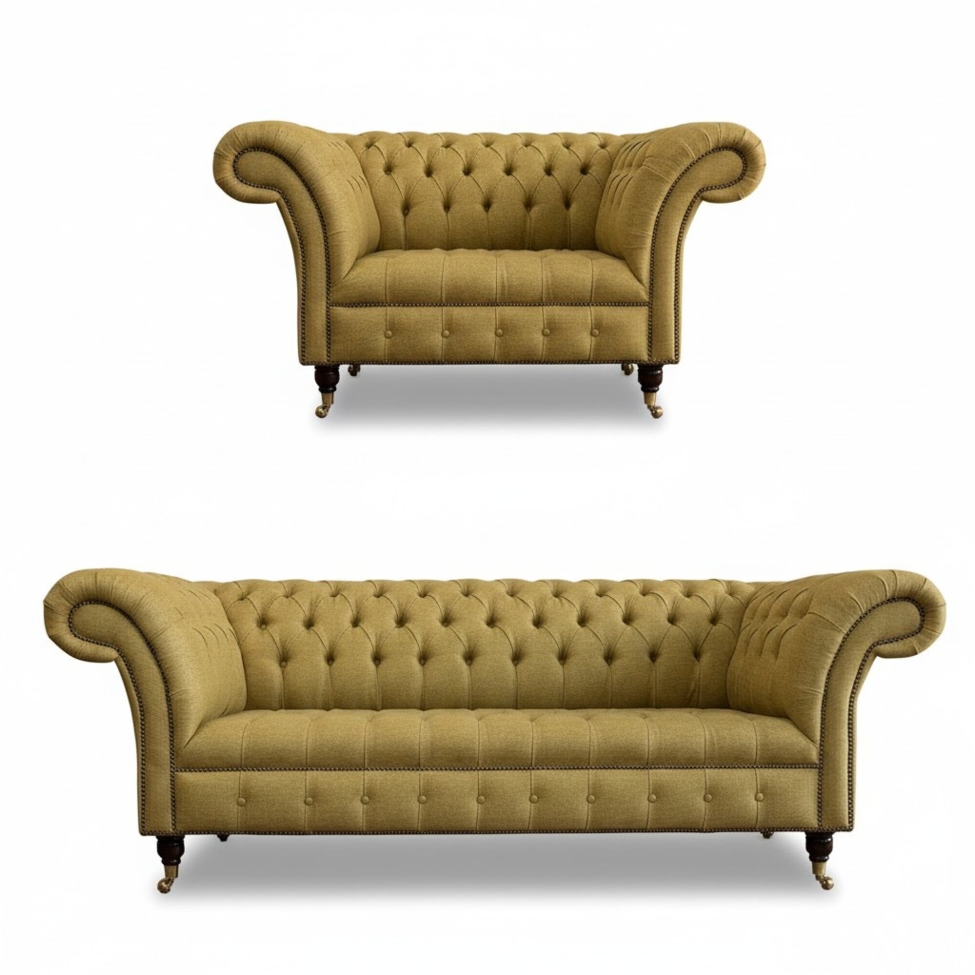 Sofagarnitur 3+1 Sitzer Couch Polster Lehn Sofa Garnitur Textil Stoff