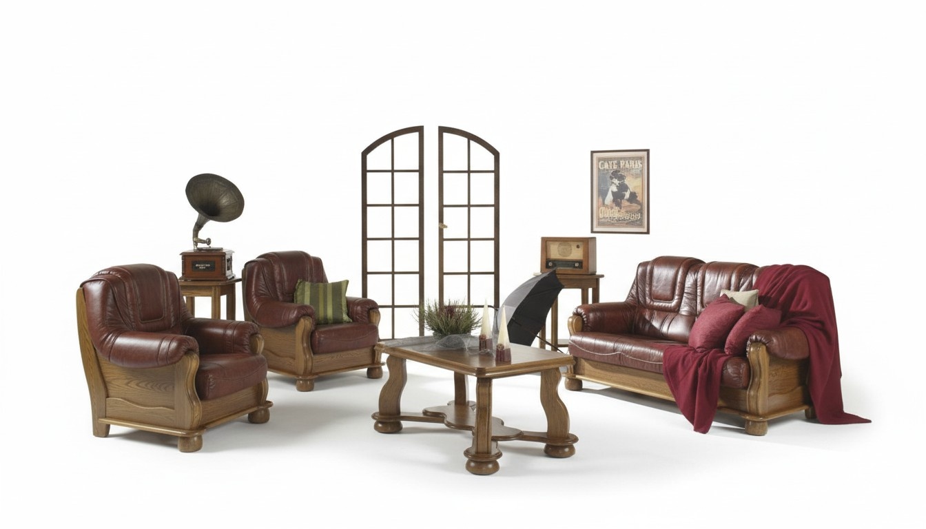 Sofagarnitur 3+1 Sitzer Klassischer Wohnlandschaft Sofas Couchen Polster Sofa
