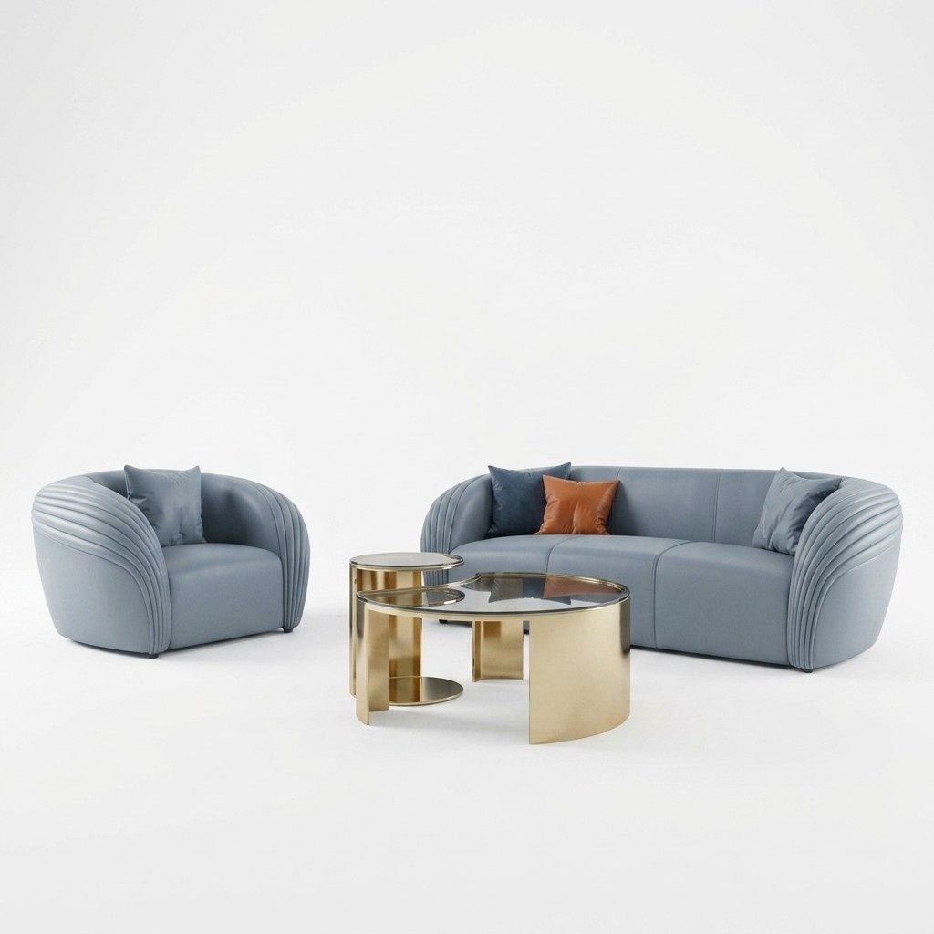 Sofagarnitur 3+1 Sitzer Set Design Sofa Polster Couchen Couch Modern Luxus Neu