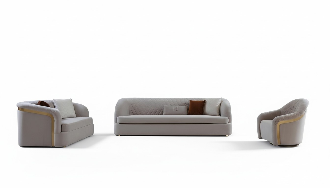 Sofagarnitur 321 Sitzer Set Design Sofa Gruppe Couch Moderne Luxus Polster Neu