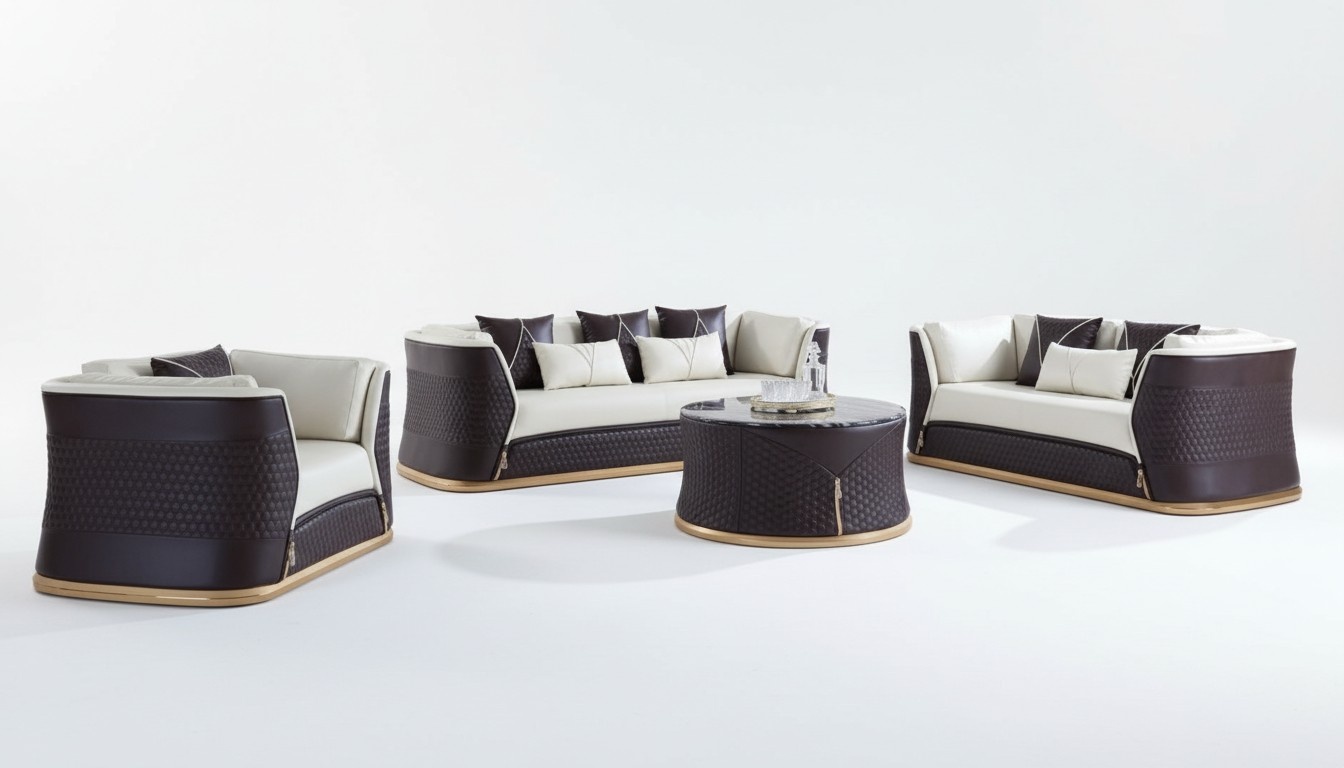 Sofagarnitur 321 Sitzer Set Design Sofa Polster Couchen Modern Luxus neu