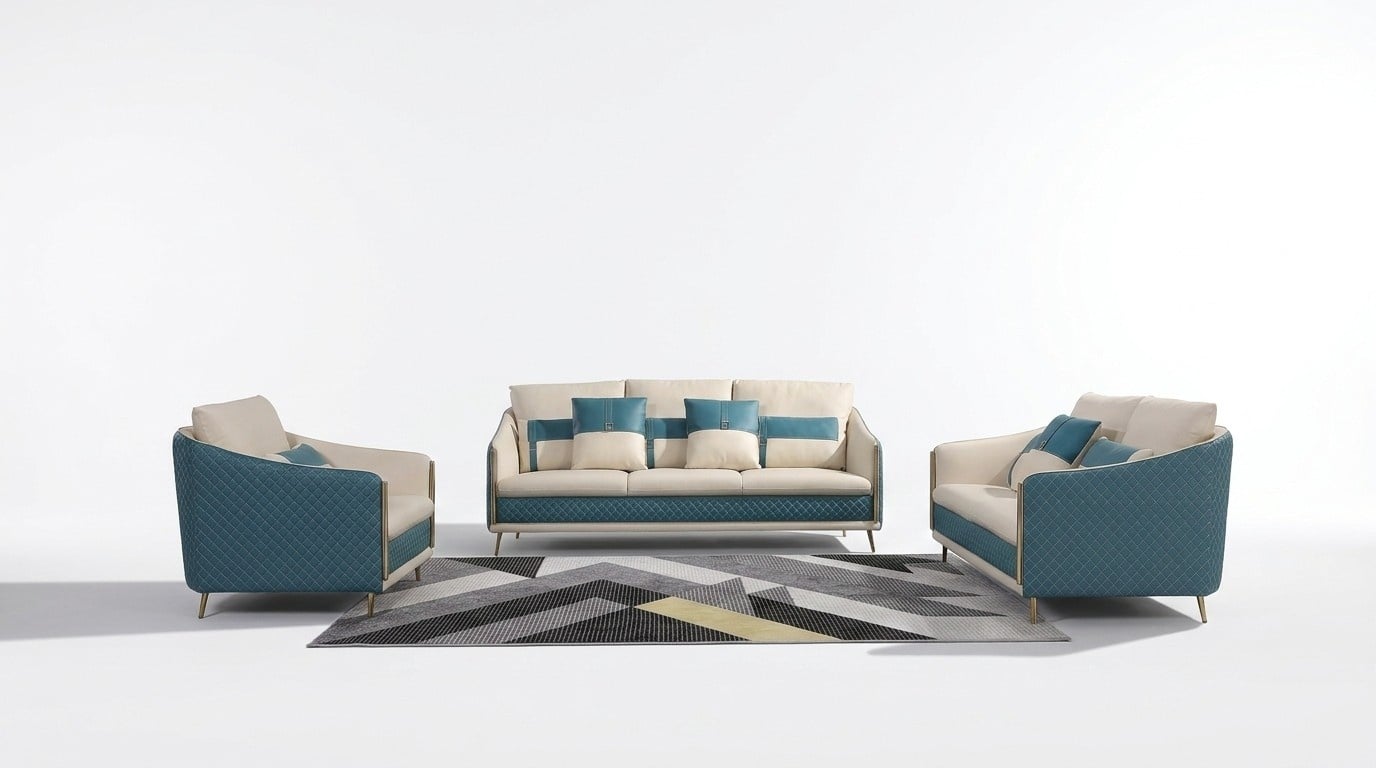 Sofagarnitur 3+2+1 Sitzer Sofa Sitz Couch Moderne Polster Garnitur Couchen
