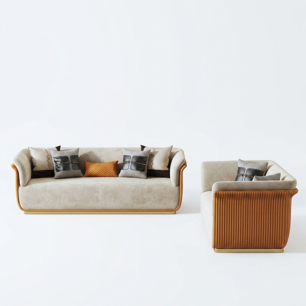 Sofagarnitur 3+2 Sitzer Klassische Sitzgruppe Garnitur Sofa Couchen Polster