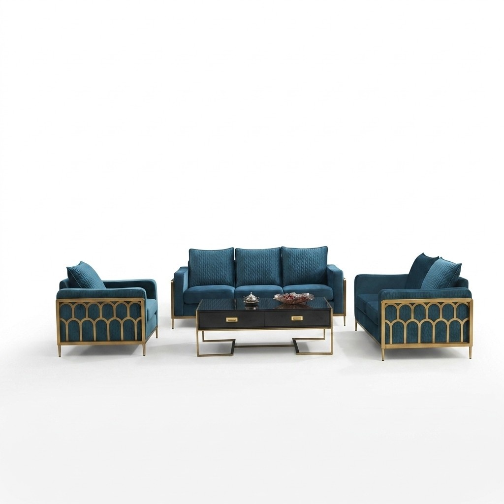 Sofagarnitur 3+2 Sitzer Sofa Sitz Couch Polster Moderne Garnitur Couchen