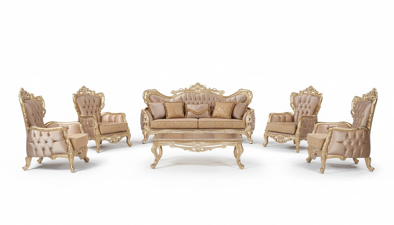 Sofagarnitur 3+3+1+1 Sitzer Couchtisch Sofa Sessel Sofas Relax Luxus Set 5tlg