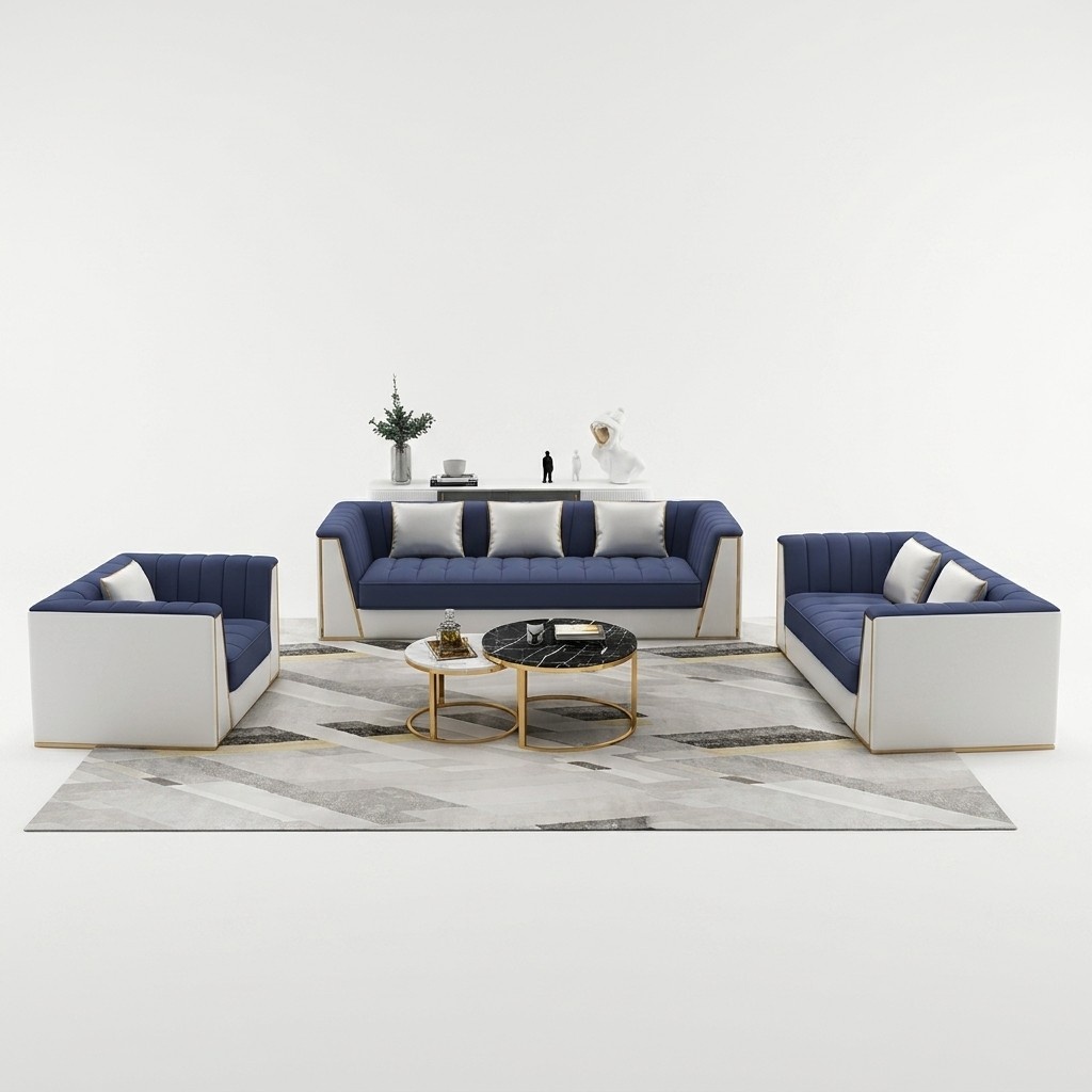 Sofagarnitur 3 2 1 Sitzer Set Design Sofas Polster Couchen Textil Relax
