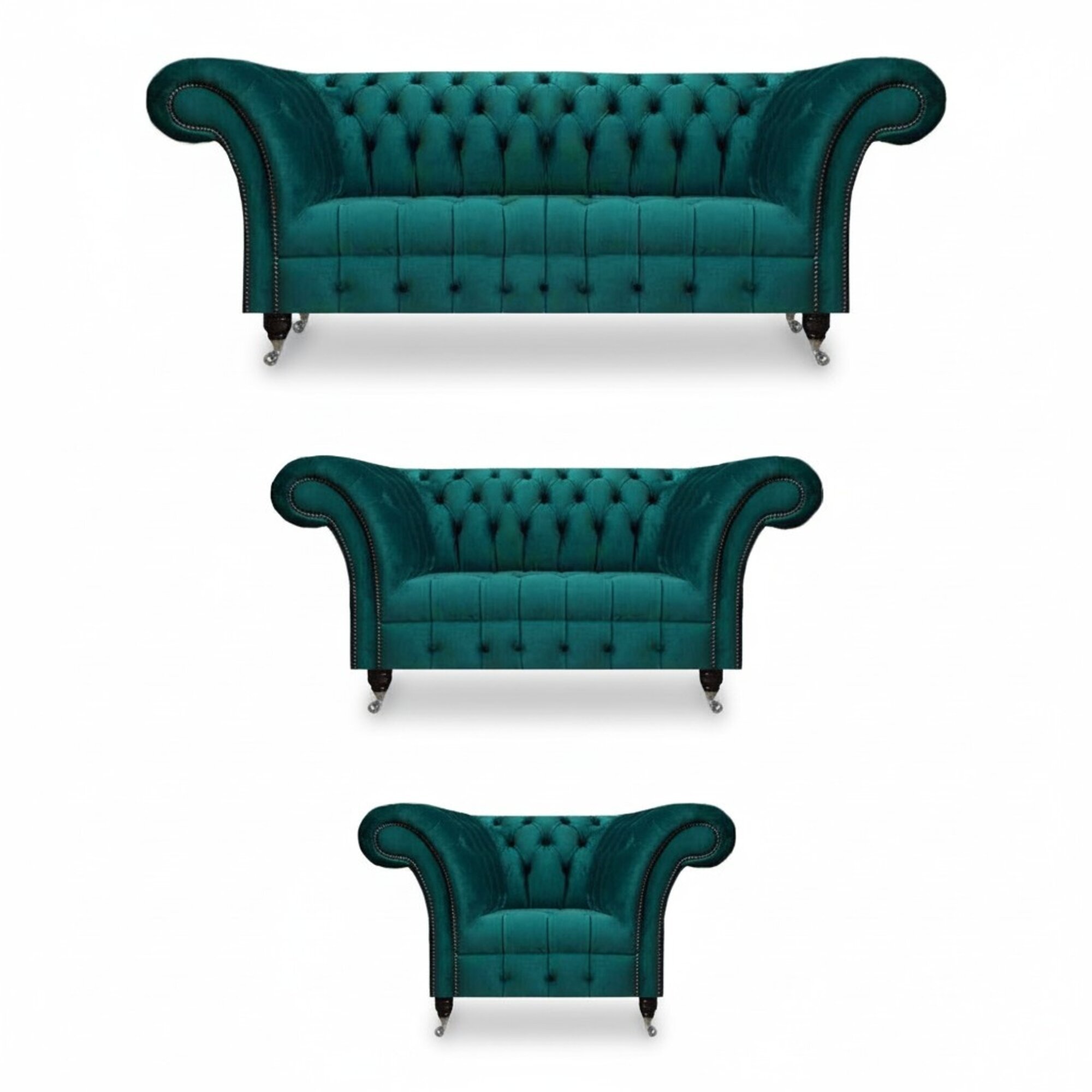 Sofagarnitur Couch Polster Chesterfield Design Sofa Set 3tlg Modern Komplett