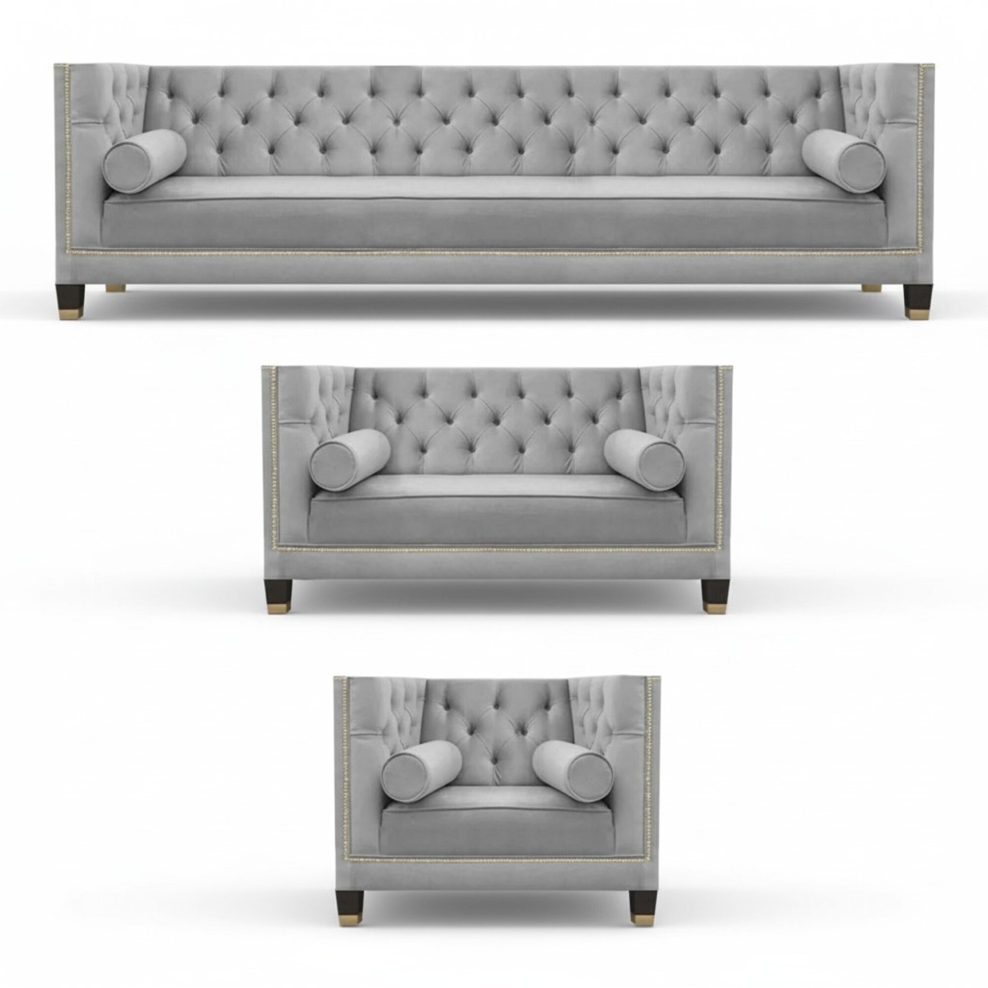 Sofagarnitur Designer Sofas Couch Wohnzimmer Luxus 4+2+1 Couchgarnitur