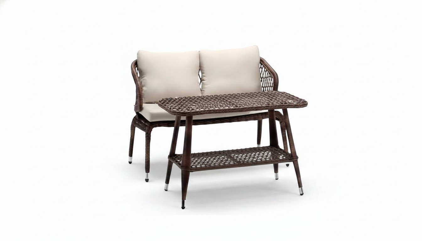 Sofagarnitur Moderne Gartenmöbel Luxus Couchtisch Sofa 2 Sitzer Hochwertig Möbel