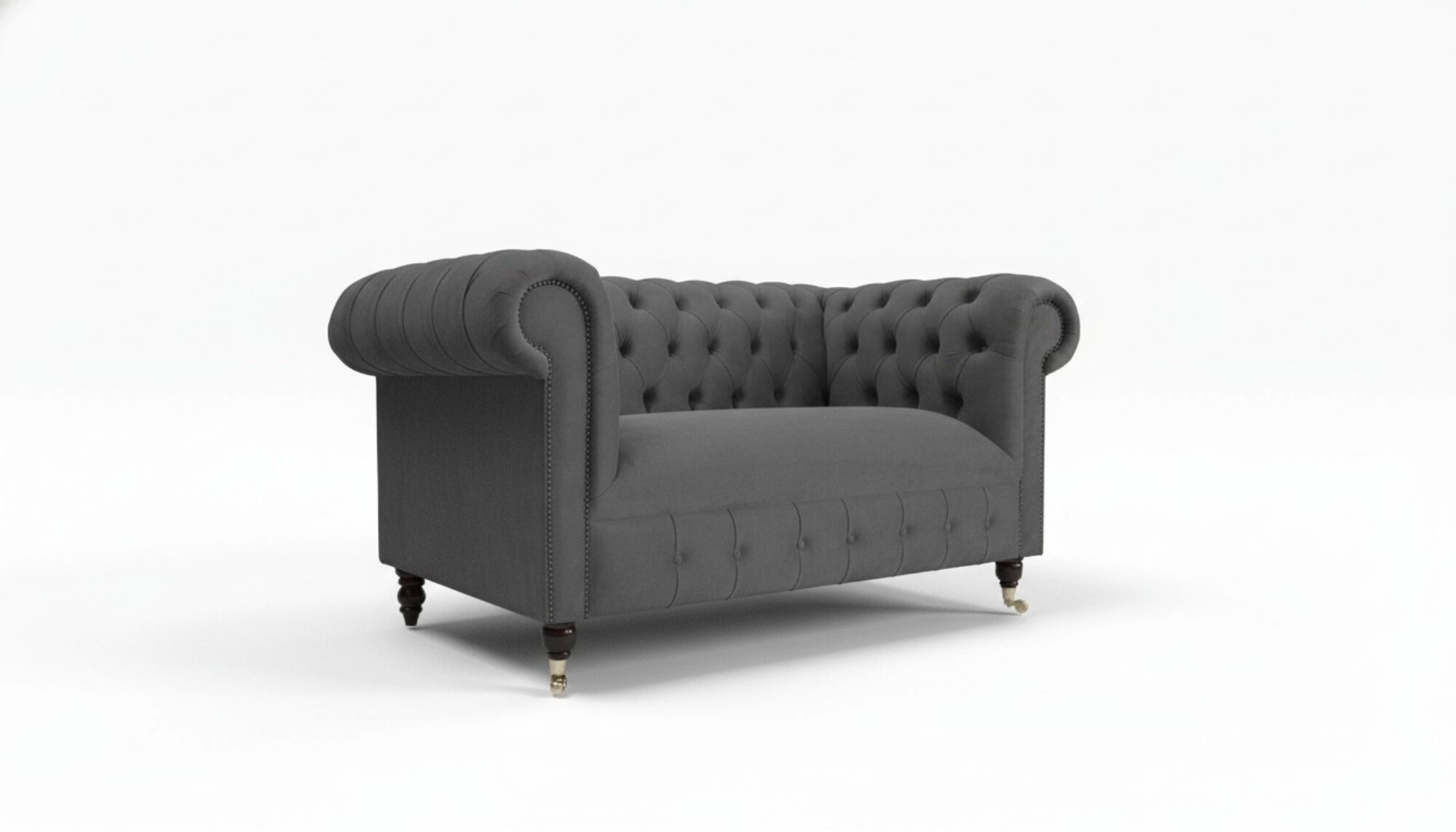 Sofas 2 Sitzer Couch Polster Sofa Stoff Chesterfield Couchen Deko Garnitur