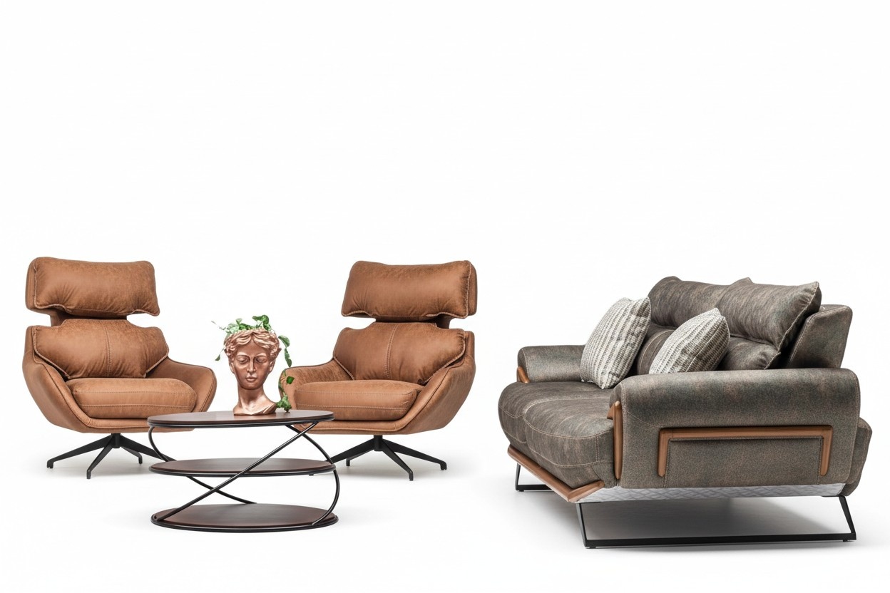 Sofaset Sofa-Set Sitzgruppe Couchgarnitur Polsterset Lounge Sofagarnitur 3+1+1