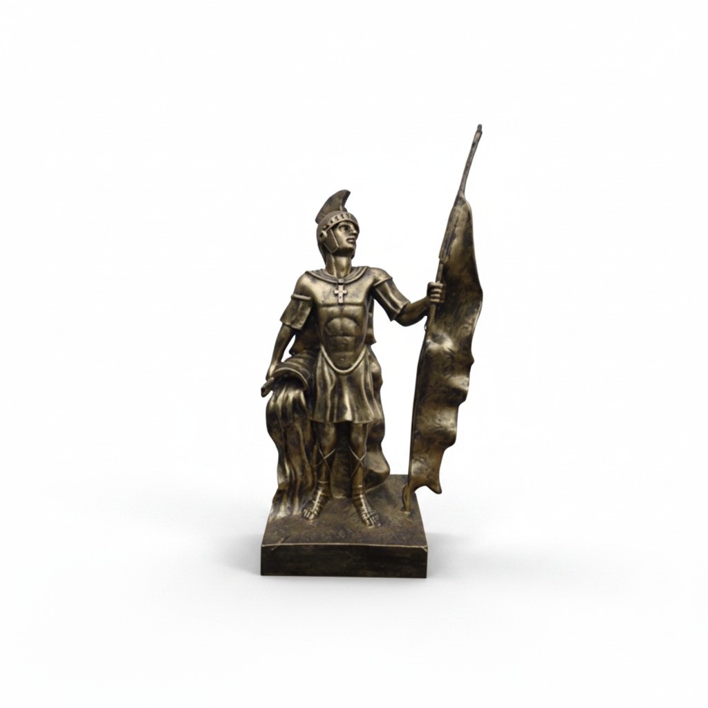 Sparta Figur Statue Alte Antike Stil Statuen Kämpfer Rüstung Spartan Neu