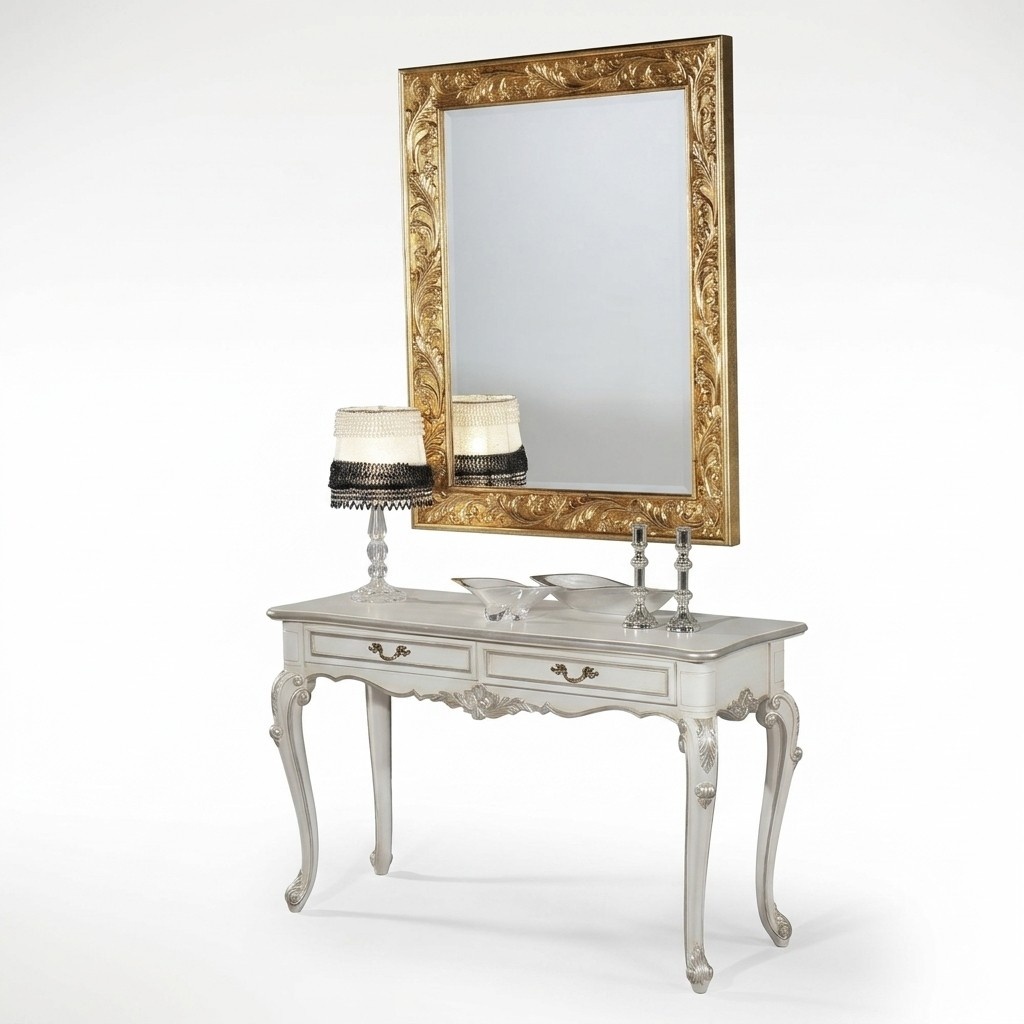Spiegel Italienische Design Möbel Standspiegel Anrichte 93x183cm Barock Rokoko