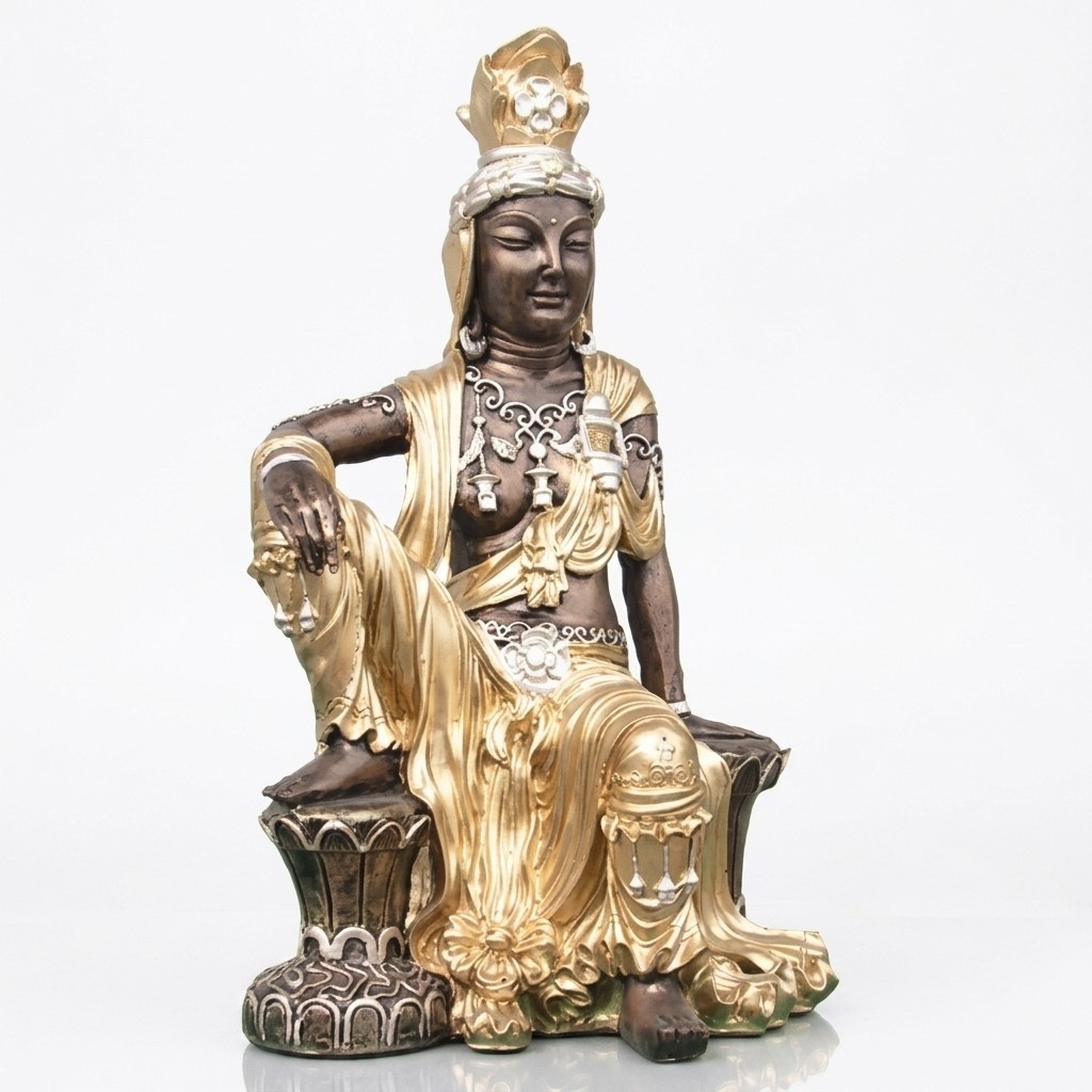 Statue Buddhismus Kwan-Yin Guan Yin Bodhisattva Skulptur Statuen Figur