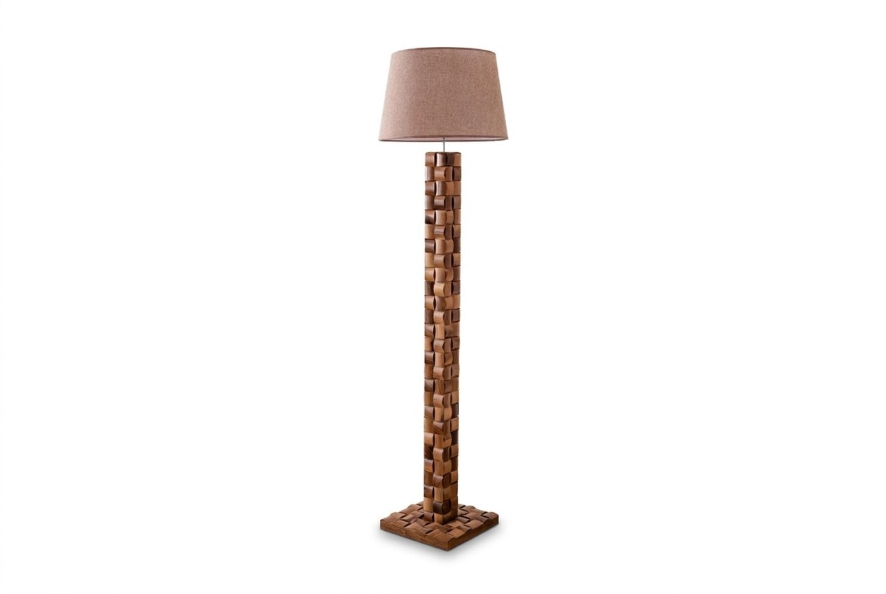 Stehleuchte Stehlampe Stand Steh Leuchten Lampen Lampe Braun Möbel Leuchte Neu
