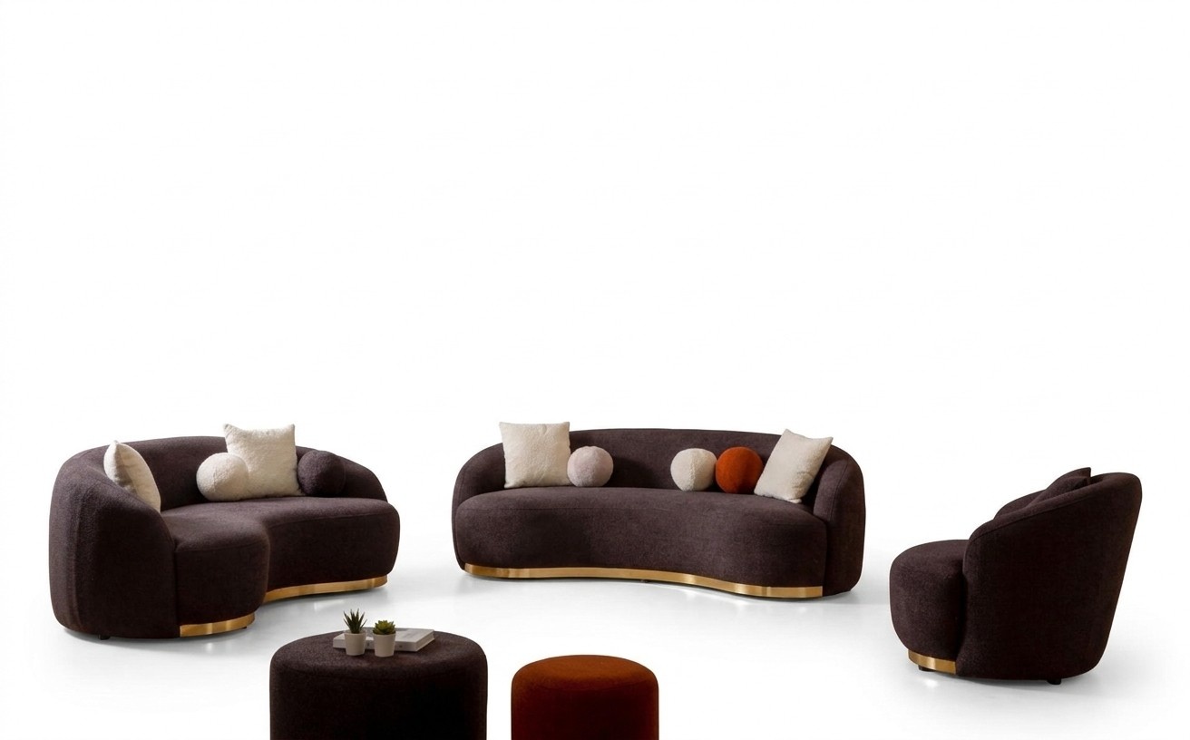 Stil Wohnzimmer Set Couchen Designer Sofagarnitur 4+3+1 Sitz Möbel