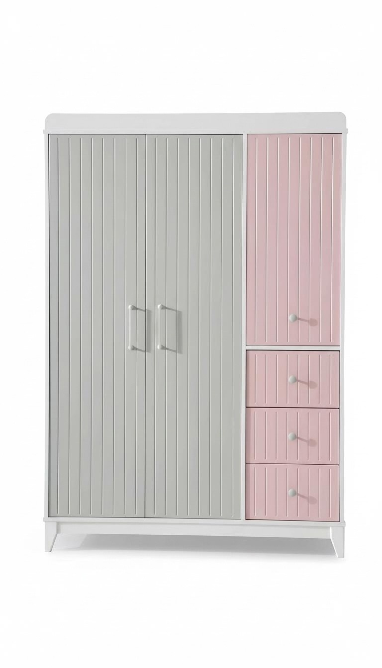 Stilvoll Kleiderschrank Mehrfarbig Holz Schrank Design Kinderzimmer