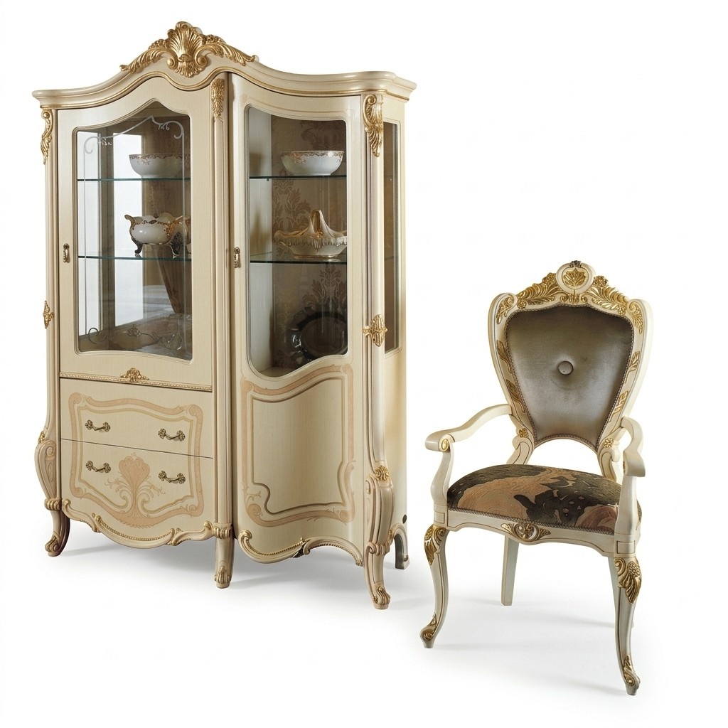 Stühle Sitz Lehn Büro Office Esszimmer Luxus Neu Design Polster Massivholz Stuhl