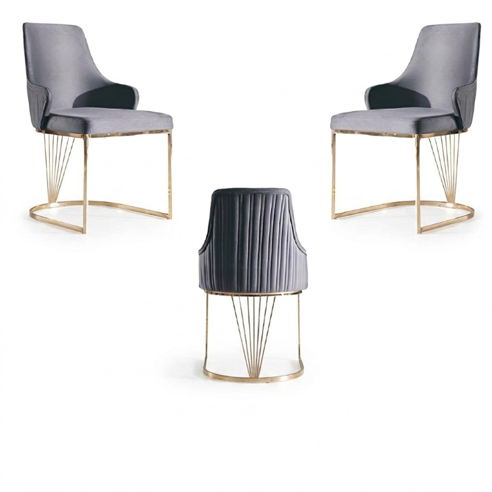 Stuhl 2x Ess Zimmer Neu Stühle Polsterstuhl Metall Lounge Design Möbel