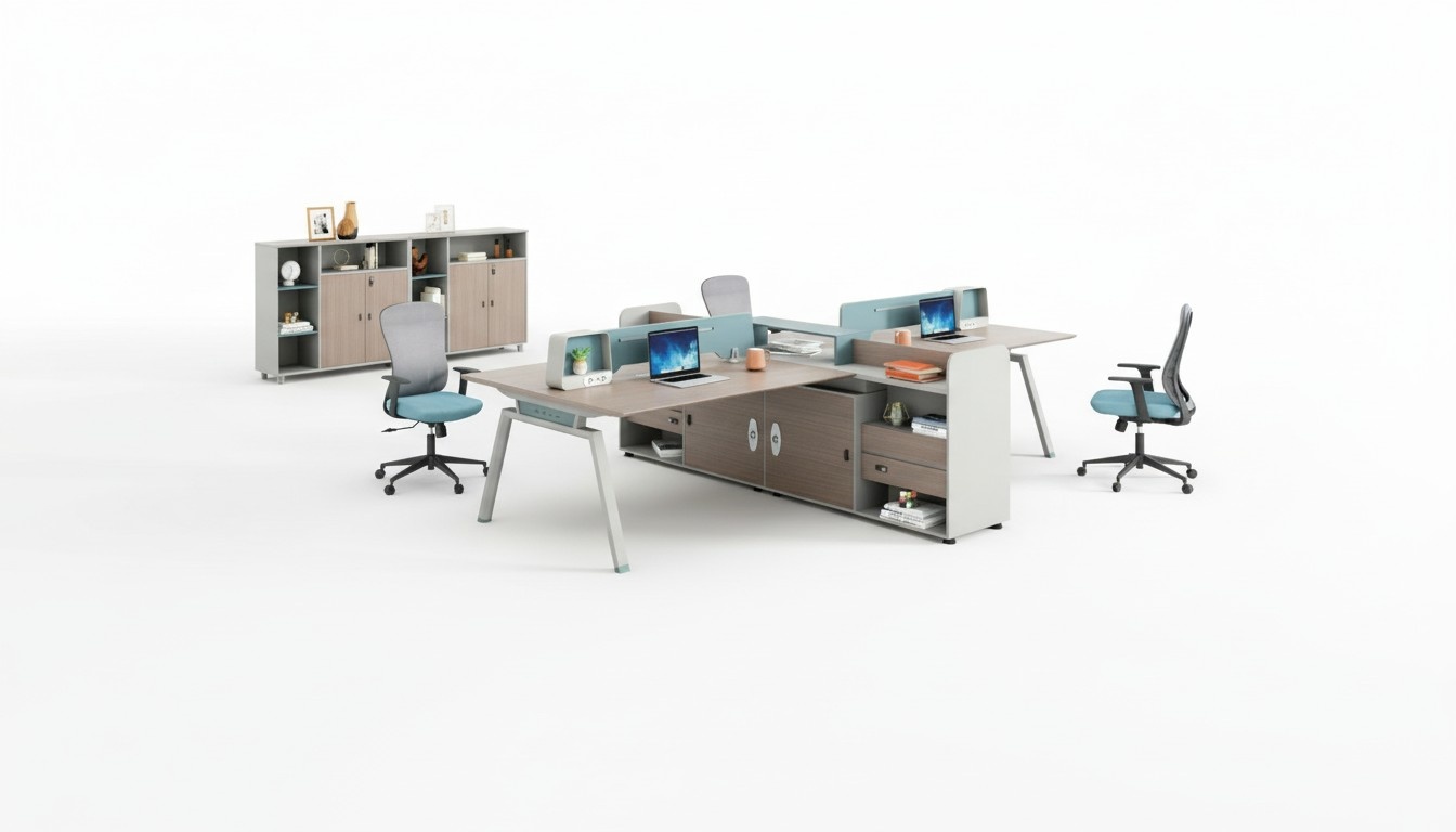 Team Schreibtisch Projekttische Coworking Workstations Tisch Kombiarbeitsplätze