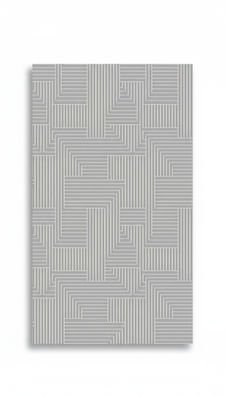 Teppich Kurzflor Abstrakter Geometrisches Grau Muster Flur Foyer Veranda