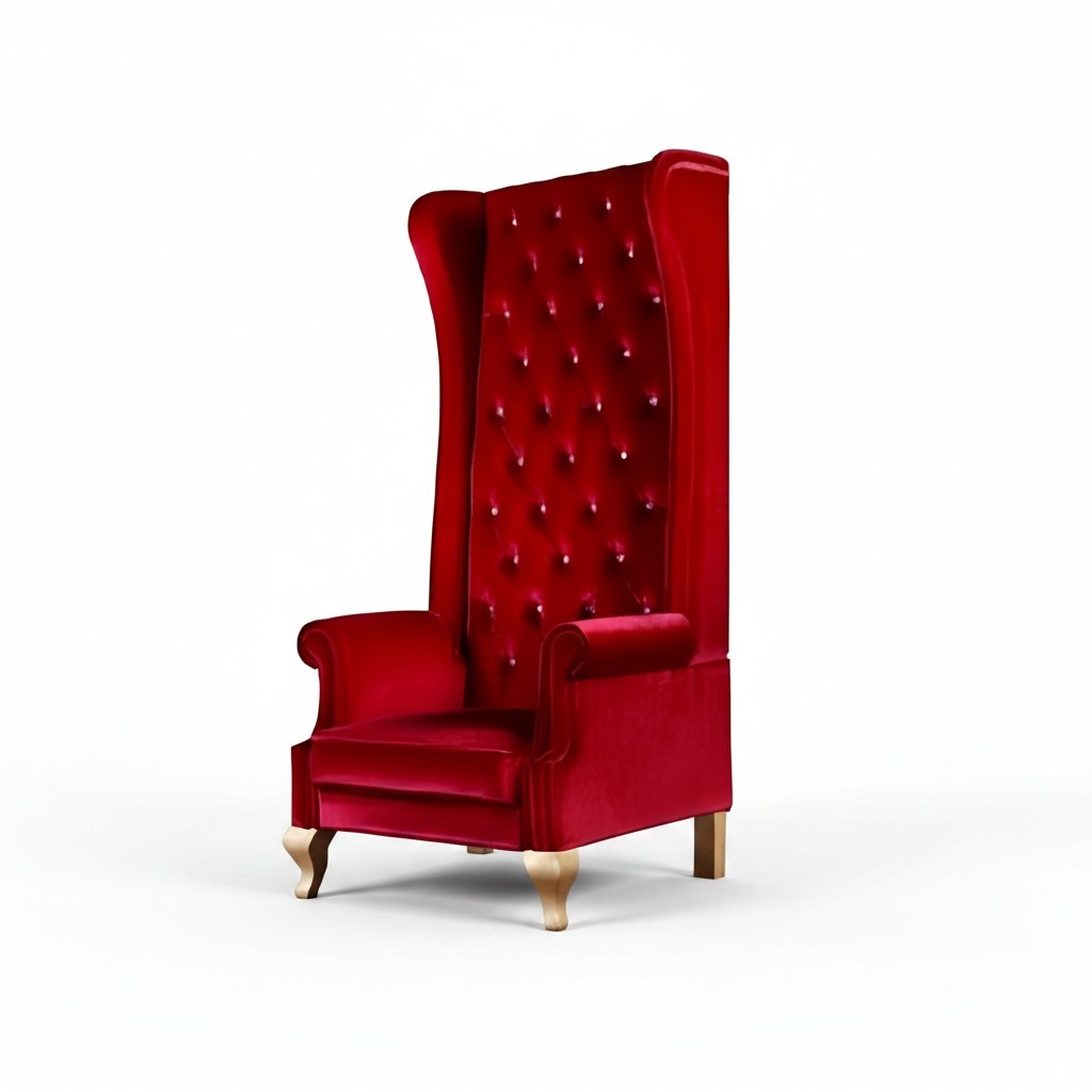 Thron Sessel Königlicher Polster Chesterfield Queen 1Sitz Antik Stil Stühle