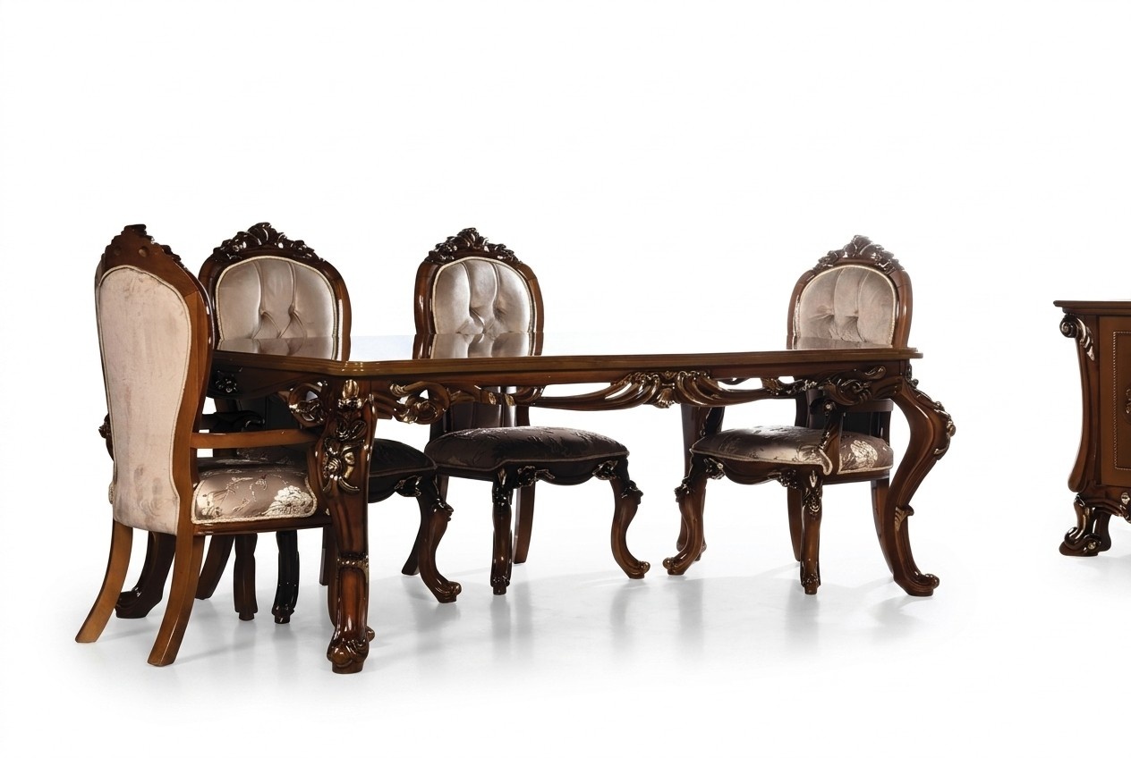Tisch Esszimmertisch Esstisch Esszimmer Holz Tische Barock Ess Luxus Möbel Neu