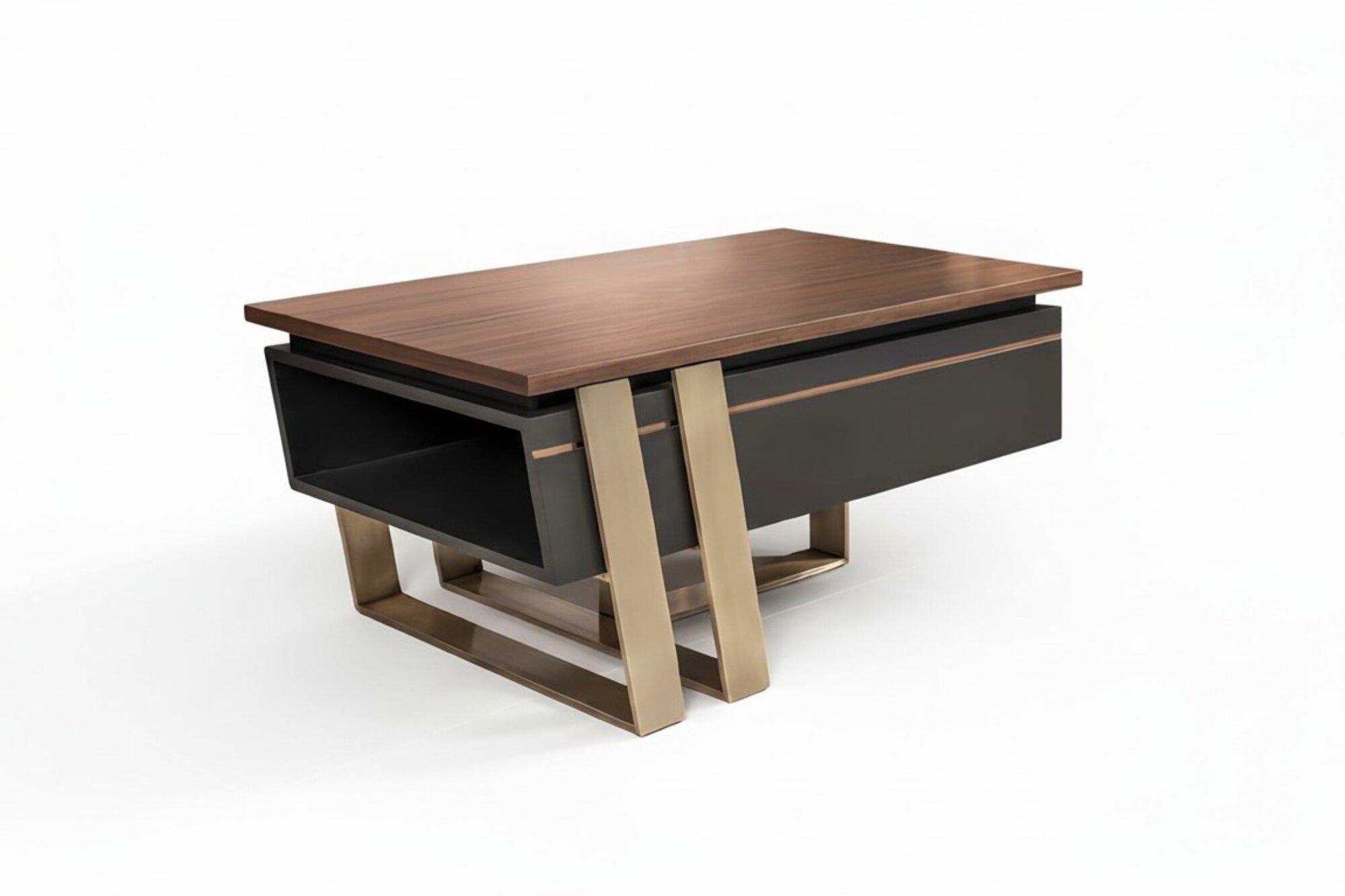 Tisch Holz Couchtisch Moderne Design Beige Tische Büro Braun Einrichtung Neu