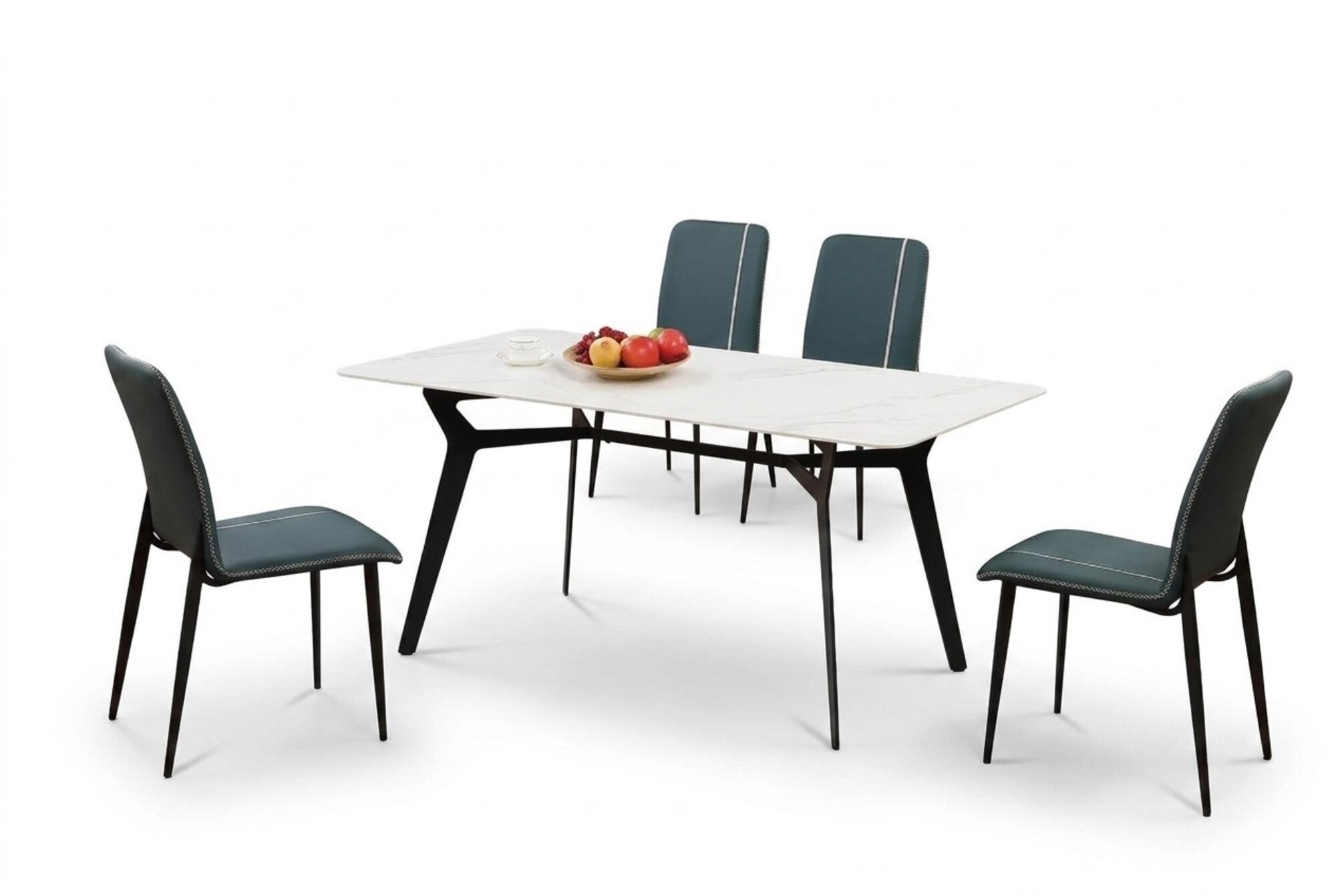 Tisch Luxus Tische Esszimmer Möbel Komplette Garnitur 5 tlg. Set Gruppe