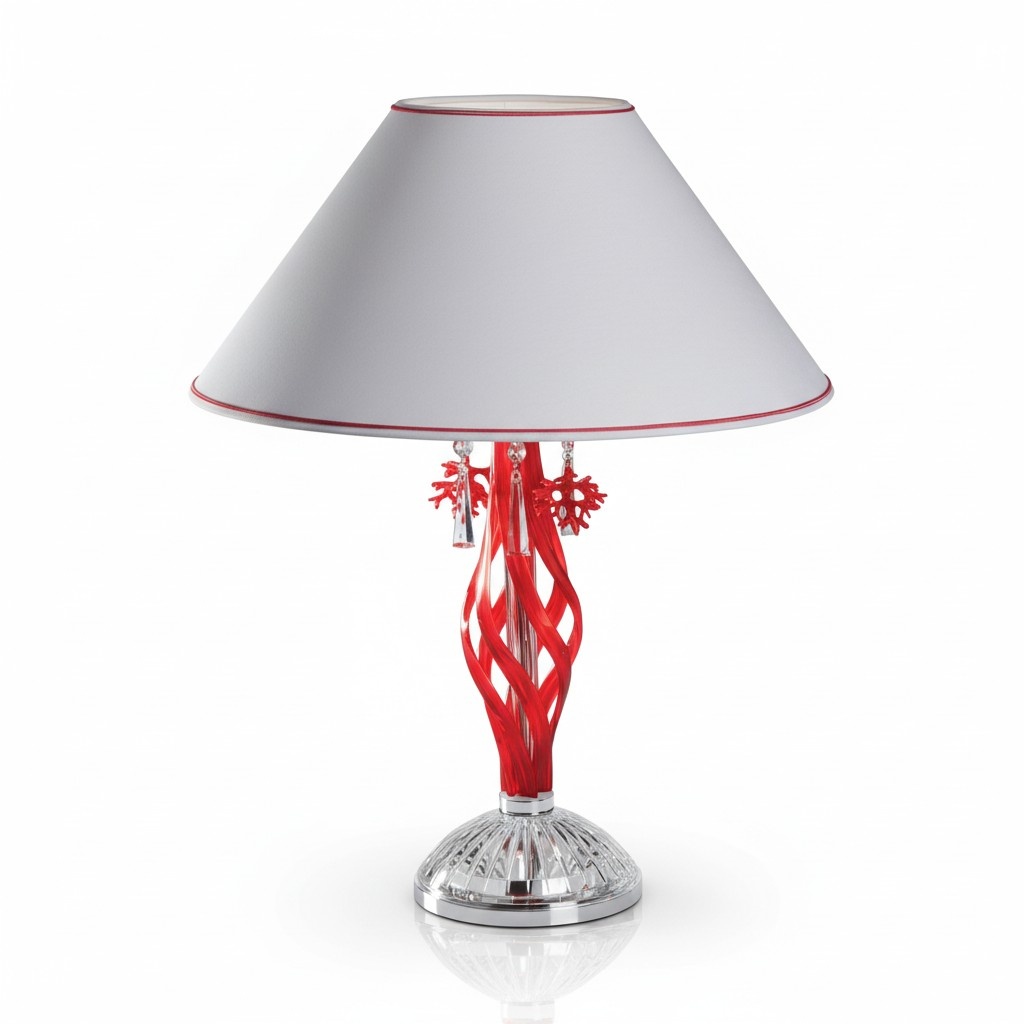 Tischleuchte Antik Stil Lampe Leuchte Lampen Kristall Tisch Kronleuchte